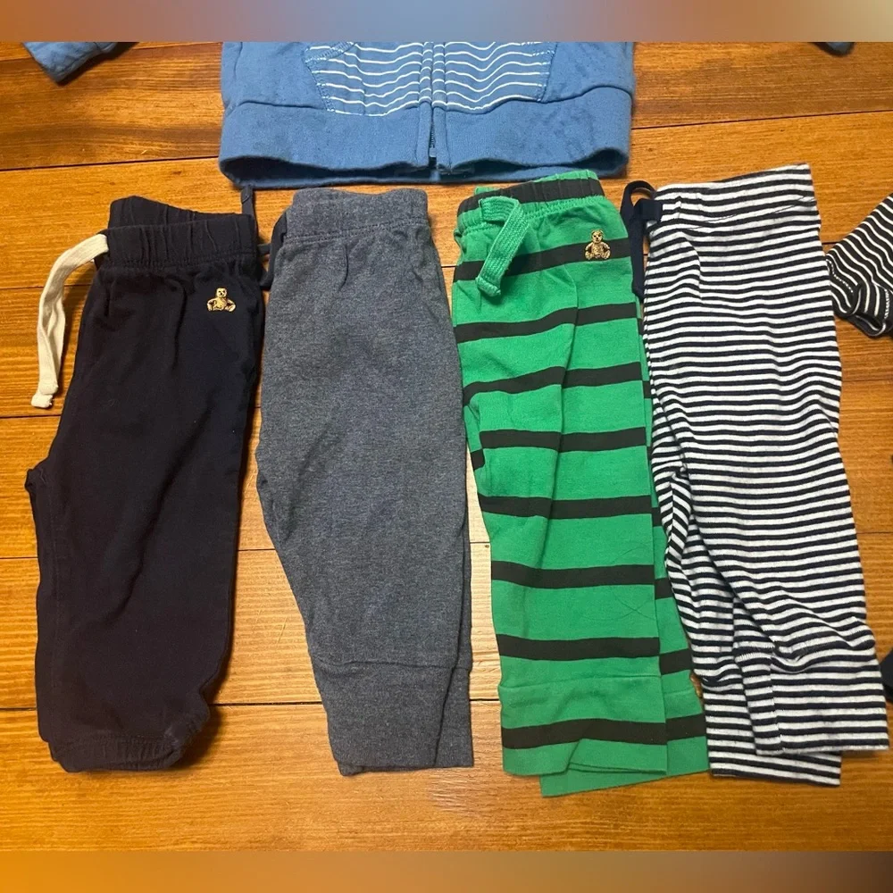 GAP Baby 10 Piece Clothing Set - Blue, Green, Navy Size 3-6 Months